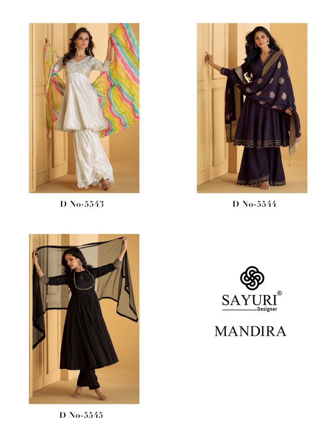 Mandira By Sayuri Silk Designer Readymade Suits Wholesale Online